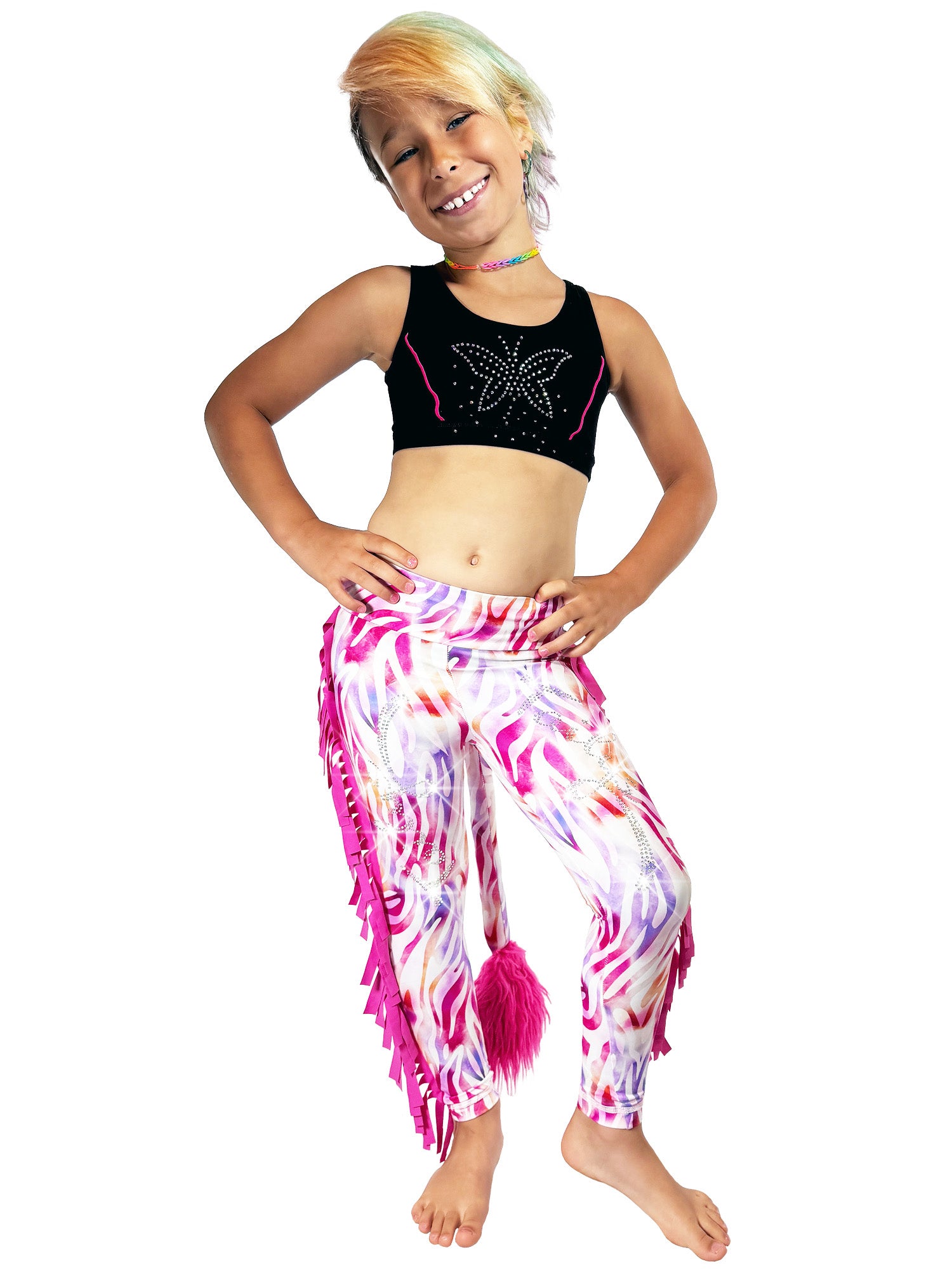Zebra Print Leggings Ruffle Pants – Tailys